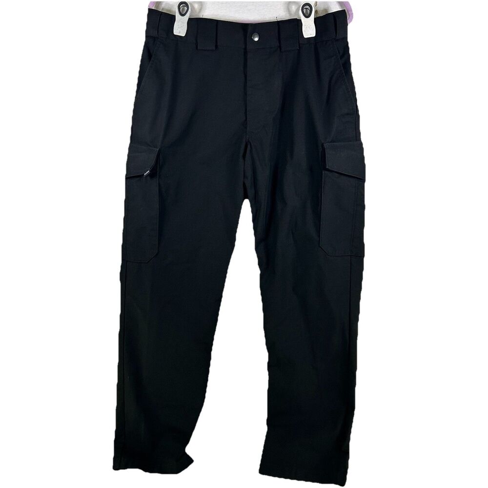 5.11 Tactical Cargo Work Pants Mens 34x32 Black Ripstop Outdoor Field